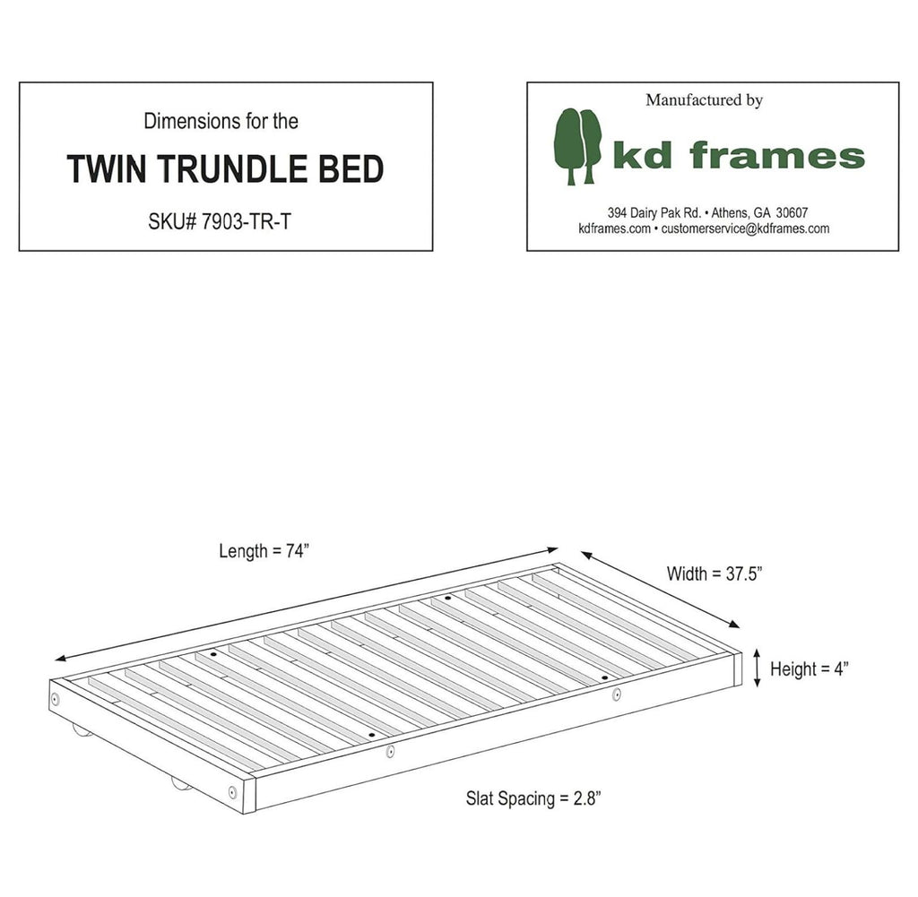 Natural Wood Trundle F8556