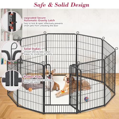 32inch 10 Panels Anti-Rust Dog Playpen N345873