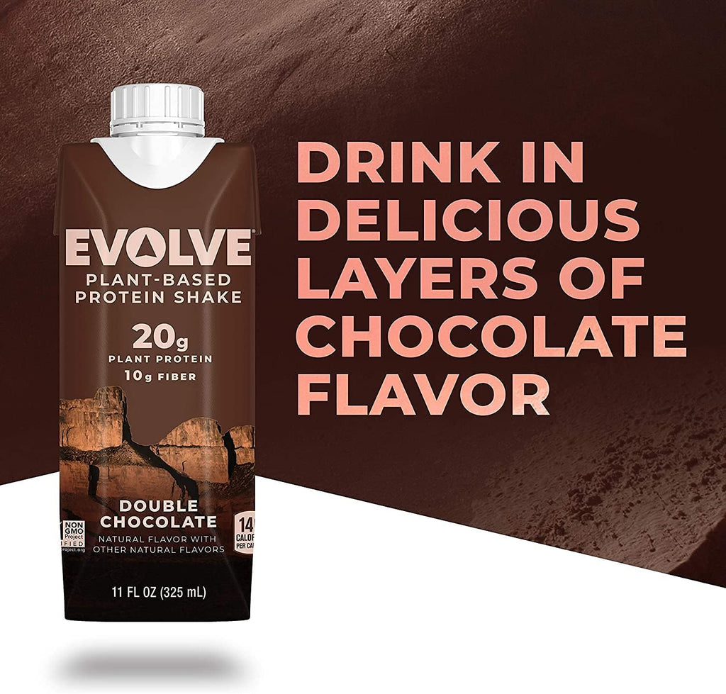 11oz 4 Pack Plant Based Protein Shake Double Chocolate W245305