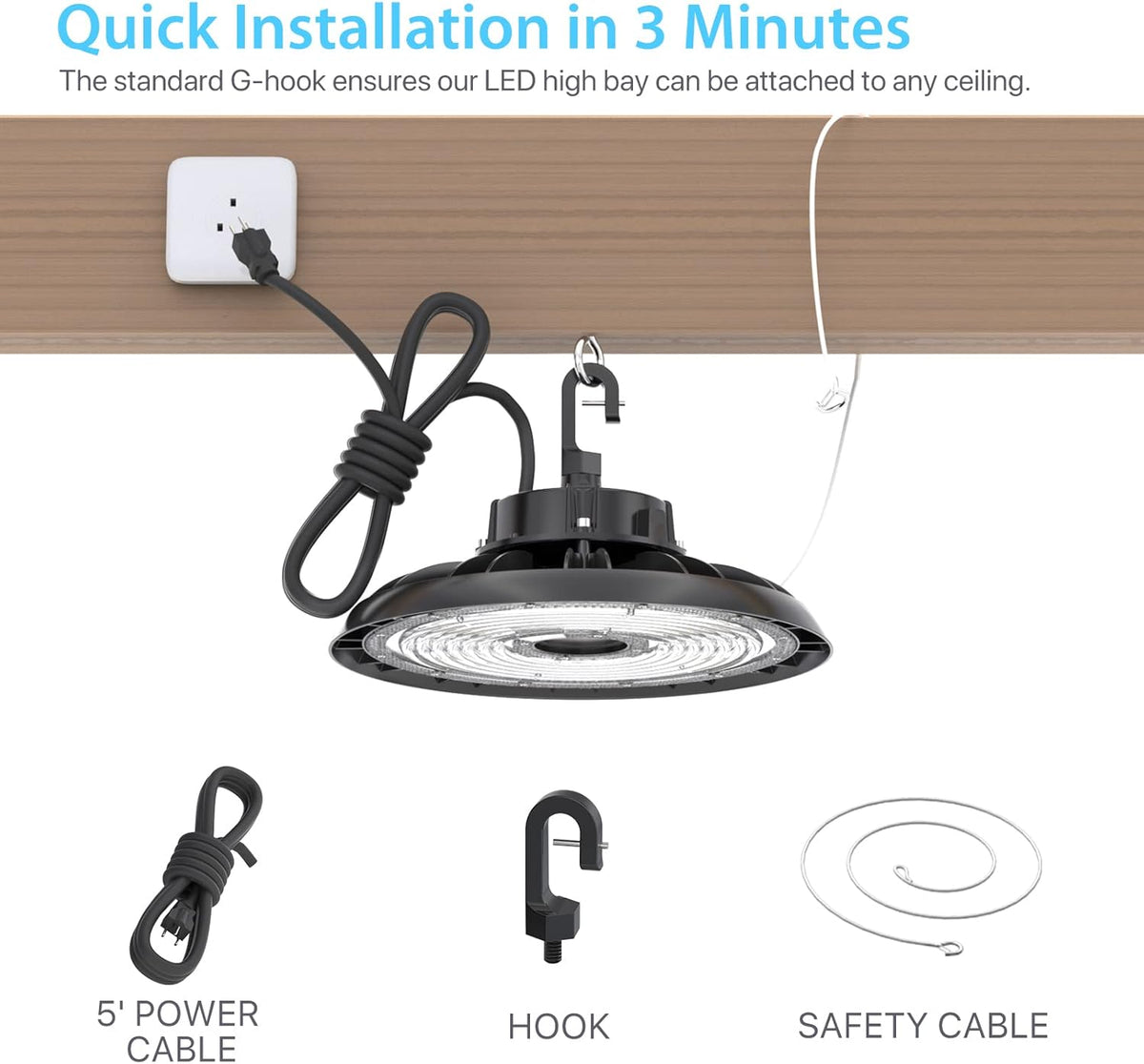200W 28,000LM 5000K Daylight LED High Bay Light Q774561