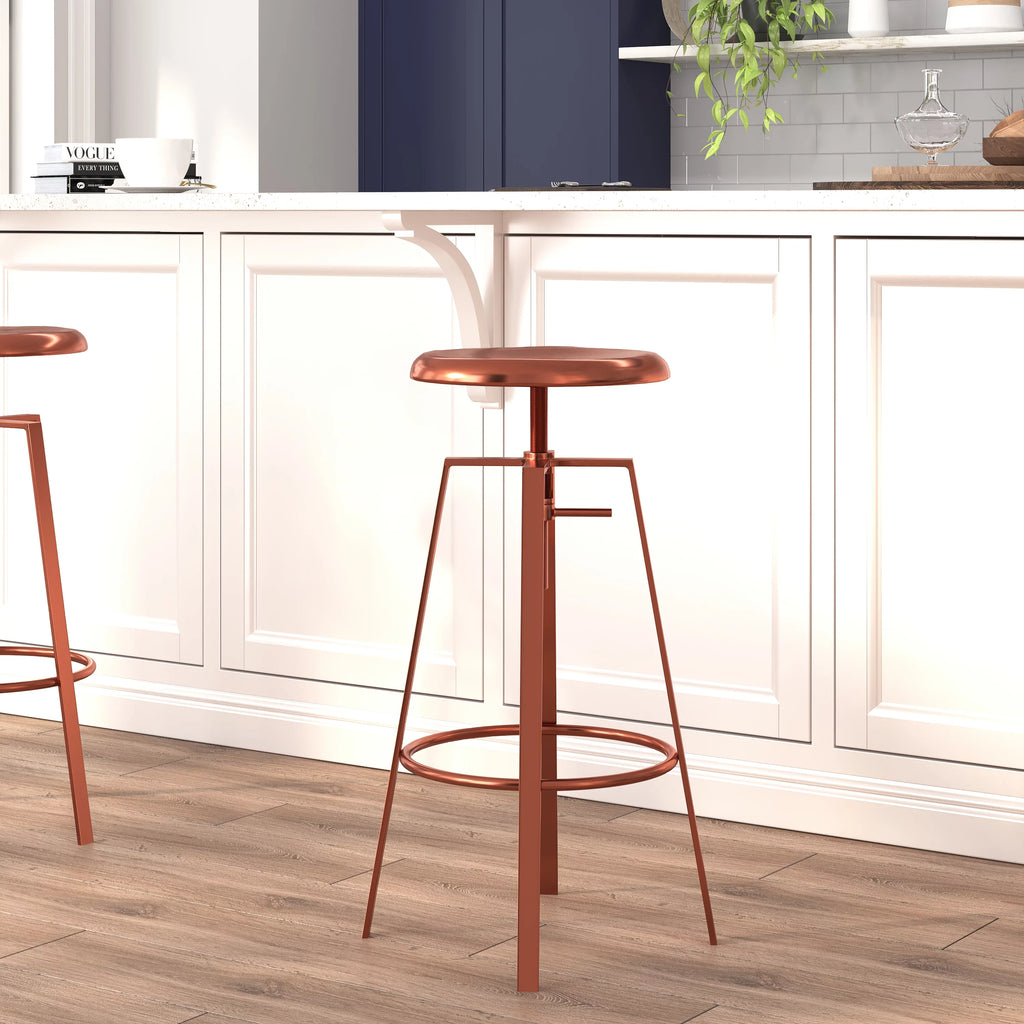 Adjustable Height Swivel Lift Barstool J421435