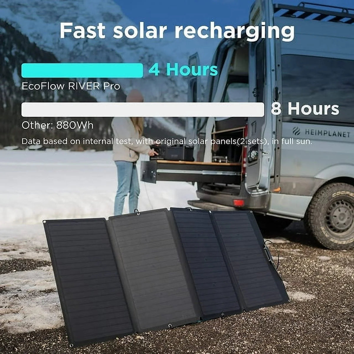 Portable Power Station 720Wh Solar Generator 600W H163