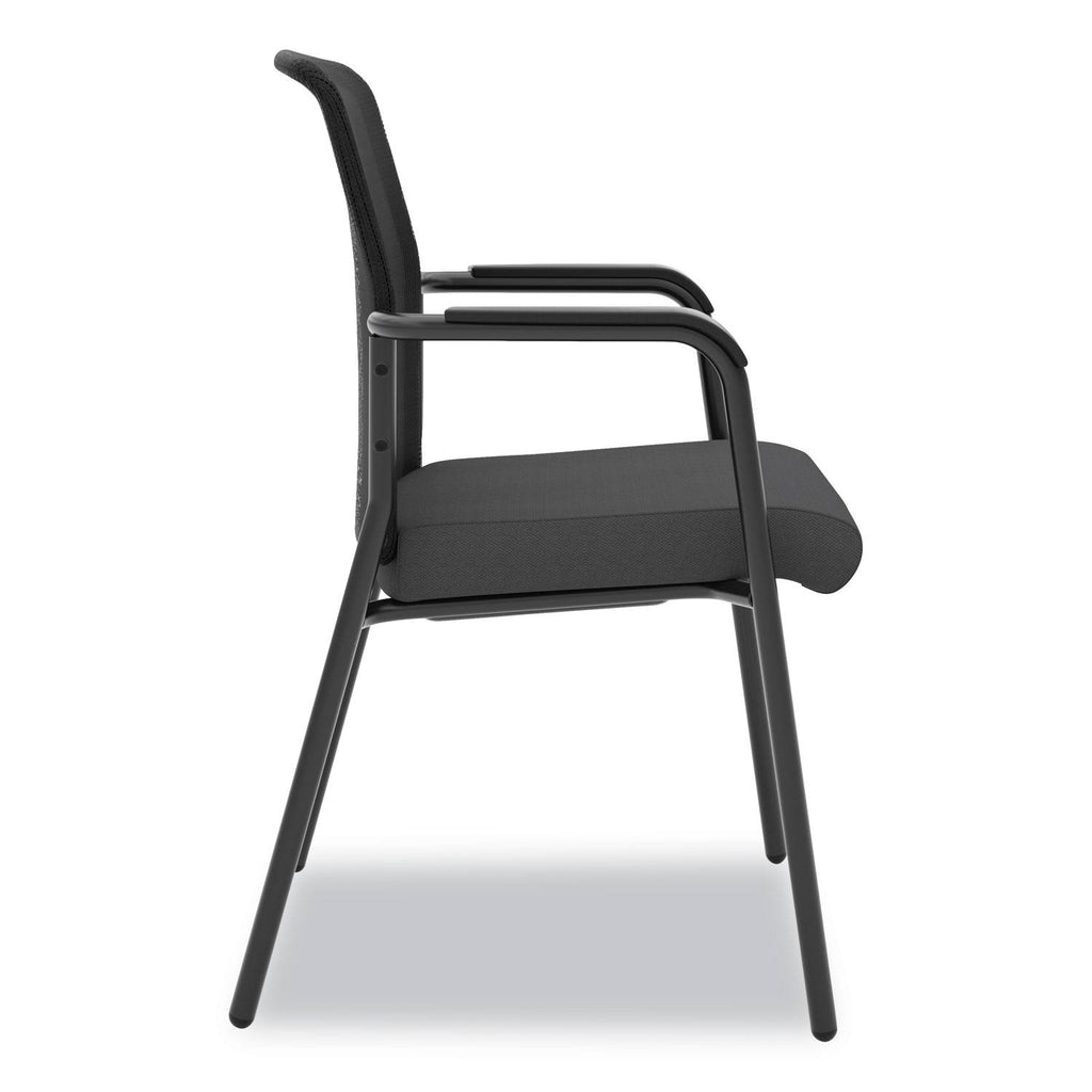 Black Mesh Back Multi-Purpose Chair with Arms C436