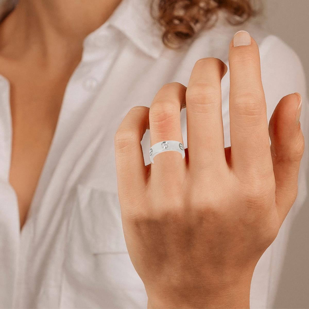 950 Platinum Diamond Ring 0.09 CTW S6690