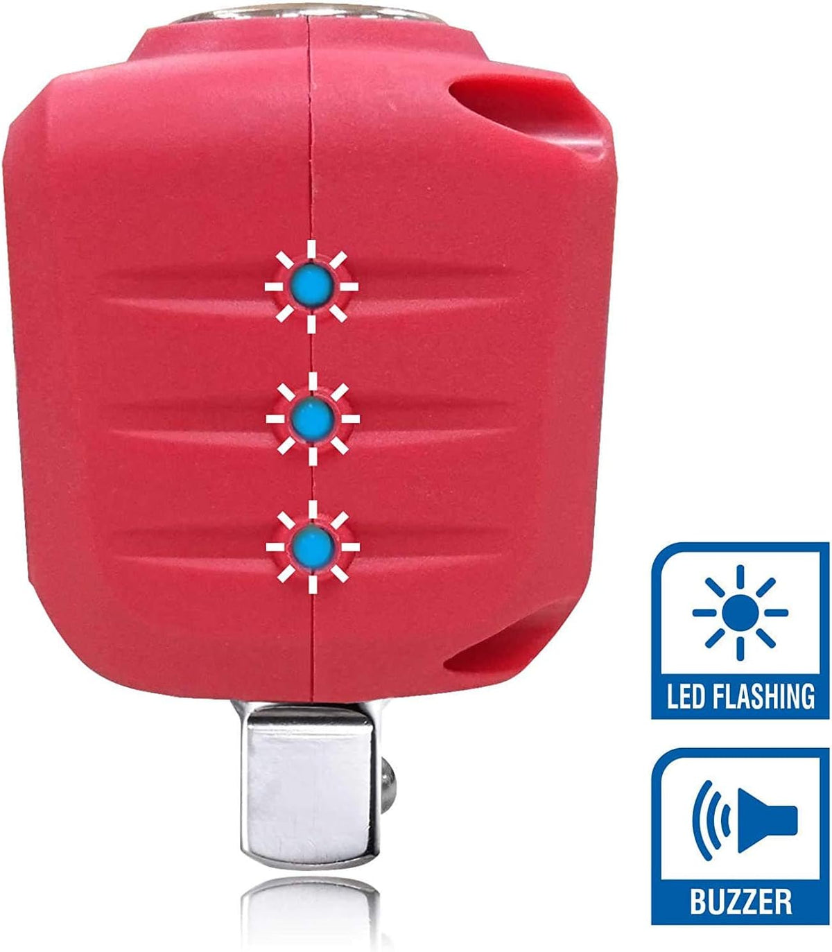 1/2" Heavy Duty Digital Torque Adapter with Buzzer and LED Flash Notification D10796