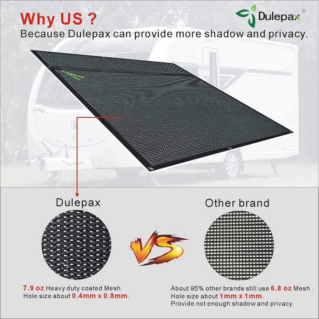 RV Awning Shade Screen 8'X15'3'' with Zipper S77565