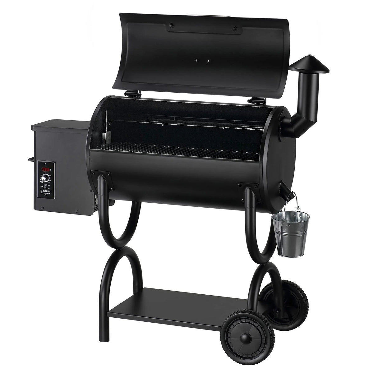 Wood Pellet Grill & Smoker 8 in 1 with PID Controler 560 Sq in Cooking Area E638874
