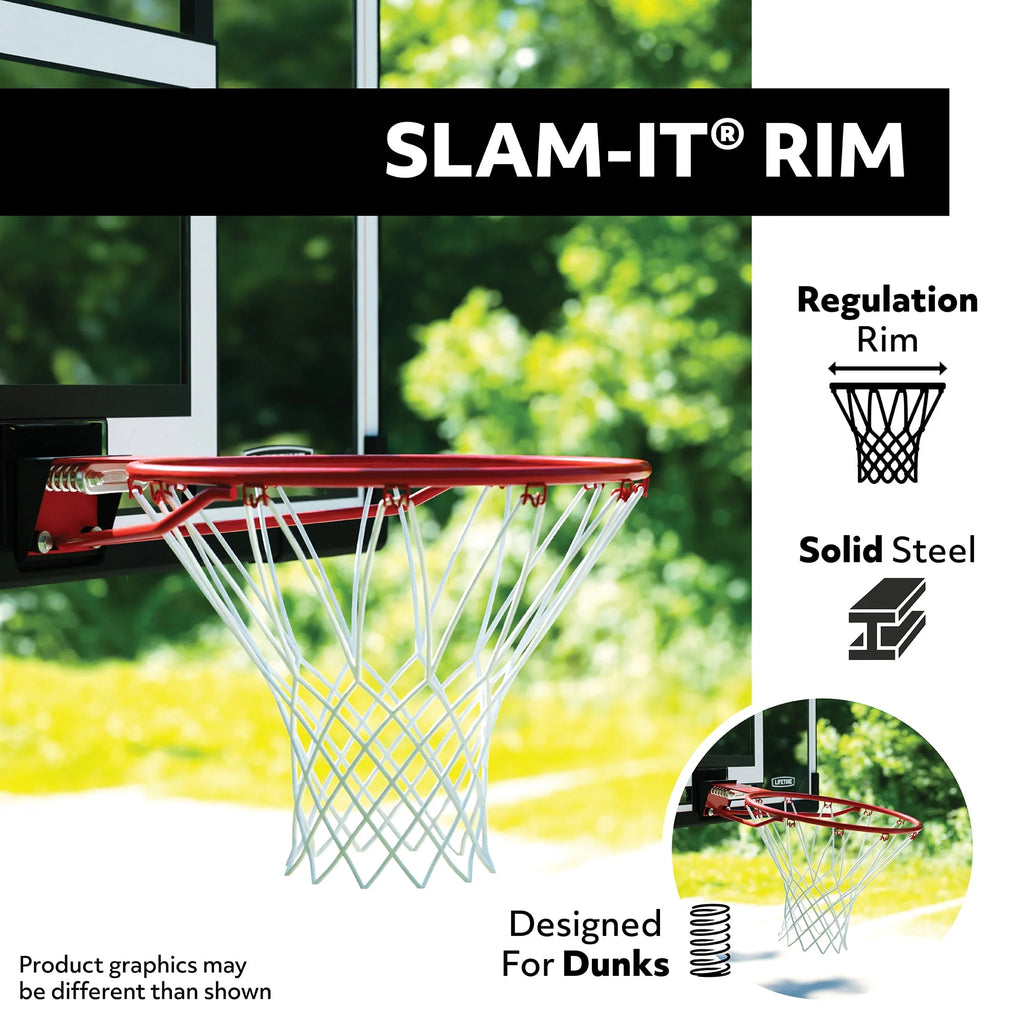 Basketball Backboard and Rim Combo 44 inch Polycarbonate J391