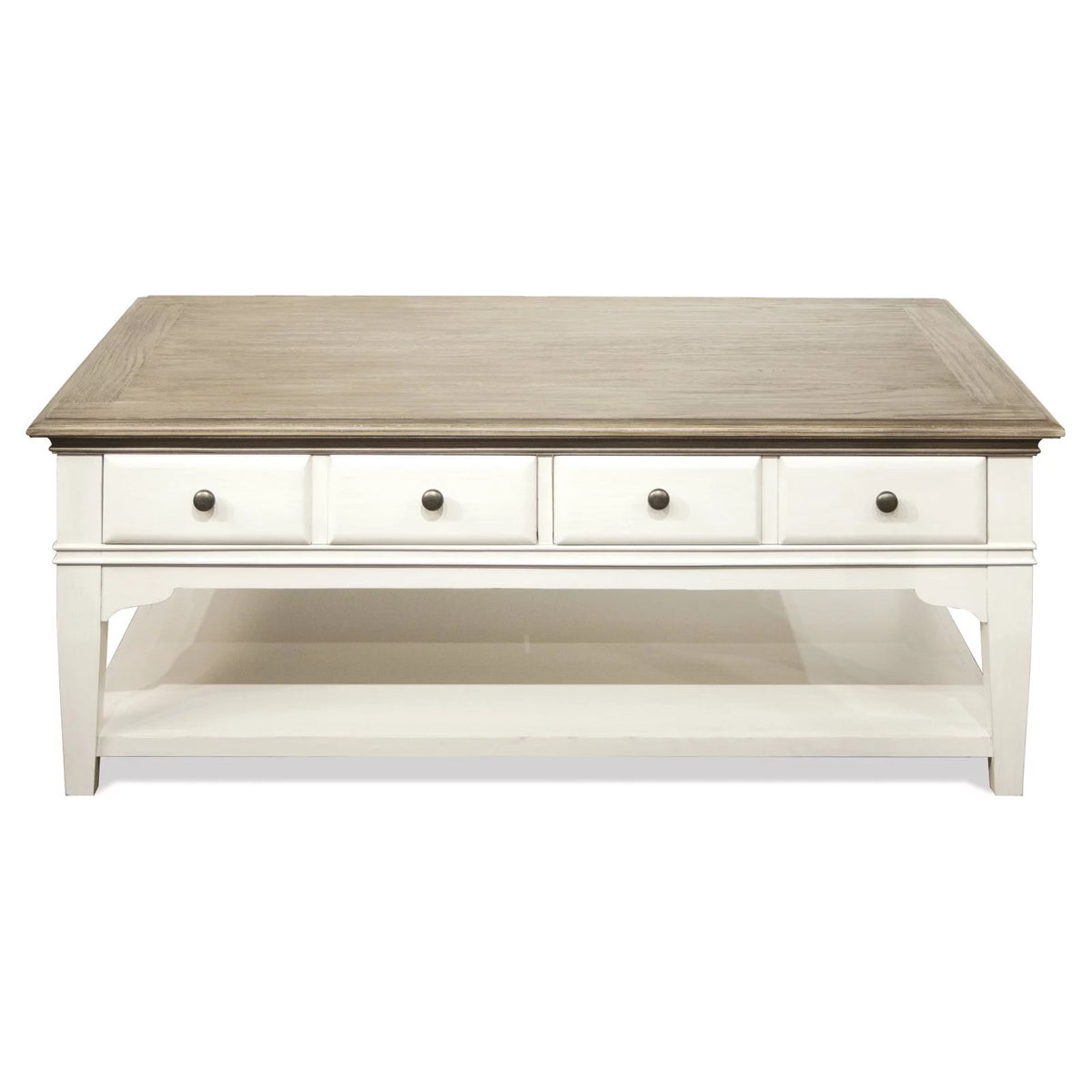 48" x 28" Multi-Color Wood Storage Coffee Table K7159