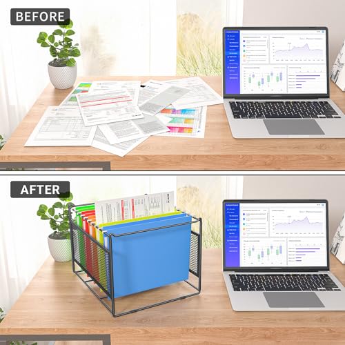 Hanging File Folder Frame for Legal and Letter Size, 15.2"L x 12.4"W x 10.5"H, 1 Pack Q67427