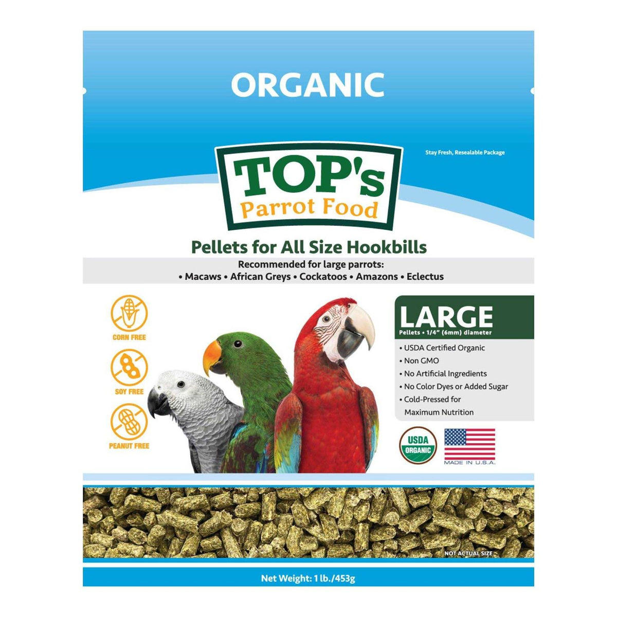 Organic Parrot Food Pellets N4729