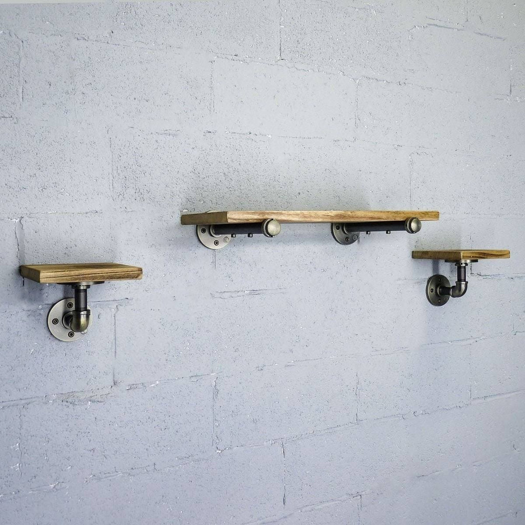 Black Set of 3 Wall Shelf M8545