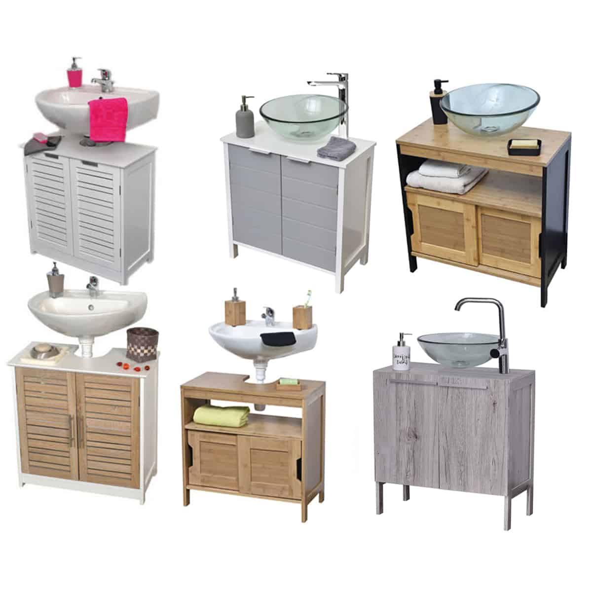 Oslo Gray Oak Under Sink Storage Cabinet G9803