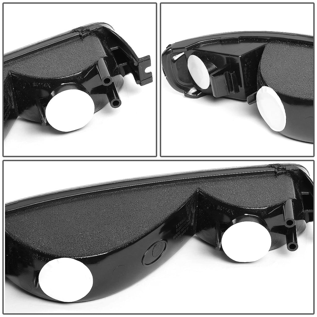 Black Housing Headlight and Clear Corner Bumper Light Z696