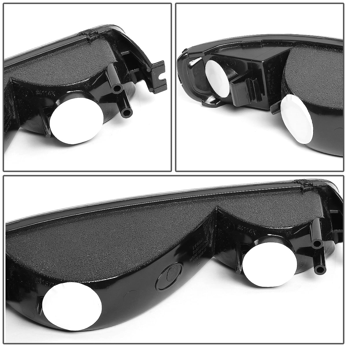 Black Housing Headlight and Clear Corner Bumper Light Z696