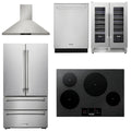 30 Induction Cooktop, Range Hood, Refrigerator, Dishwasher, Wine Cooler Y676301