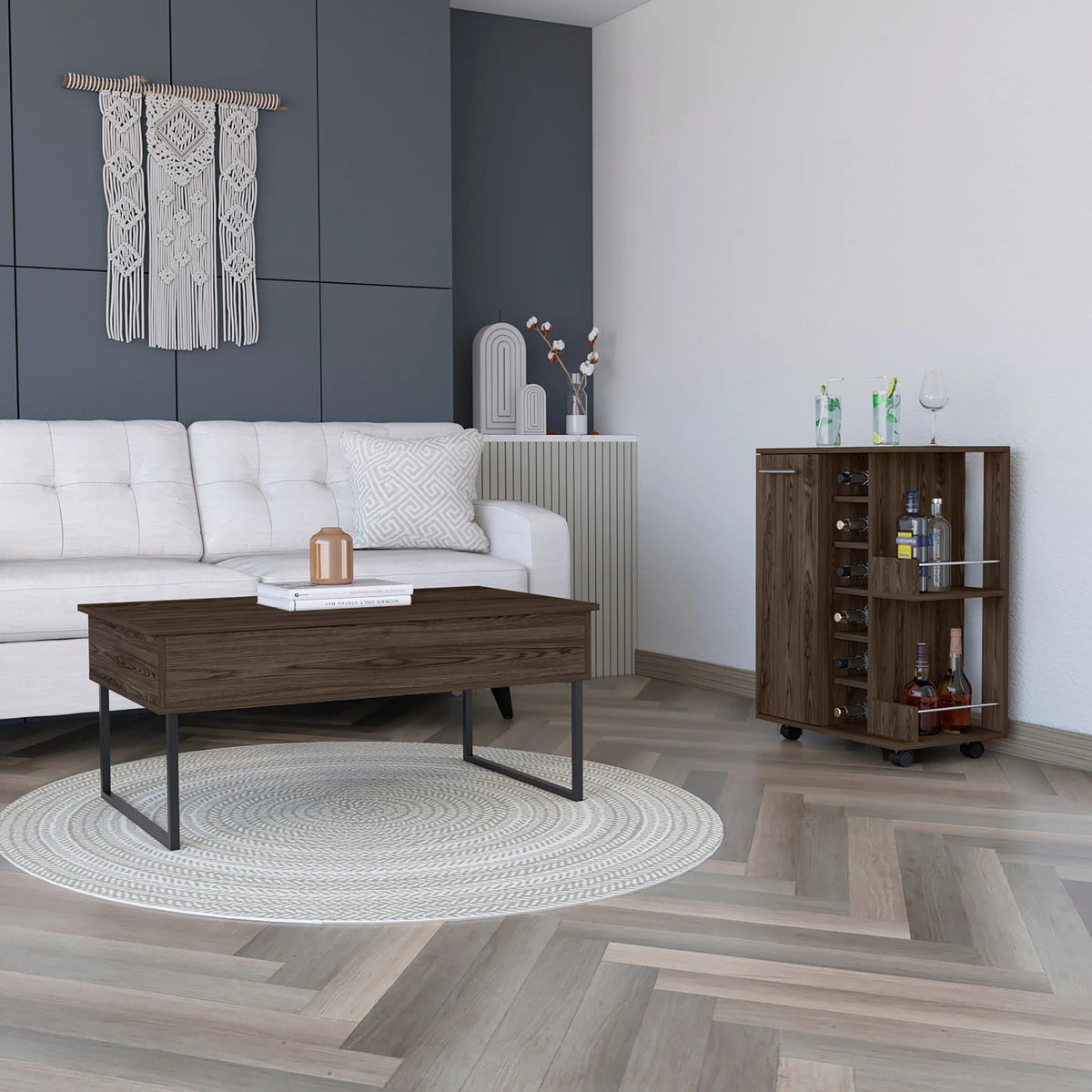 Brown 2 Piece Living Room Set X841
