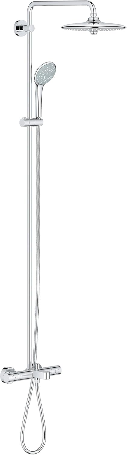 Euphoria Shower System with Bath Thermostat, Starlight Chrome G490841