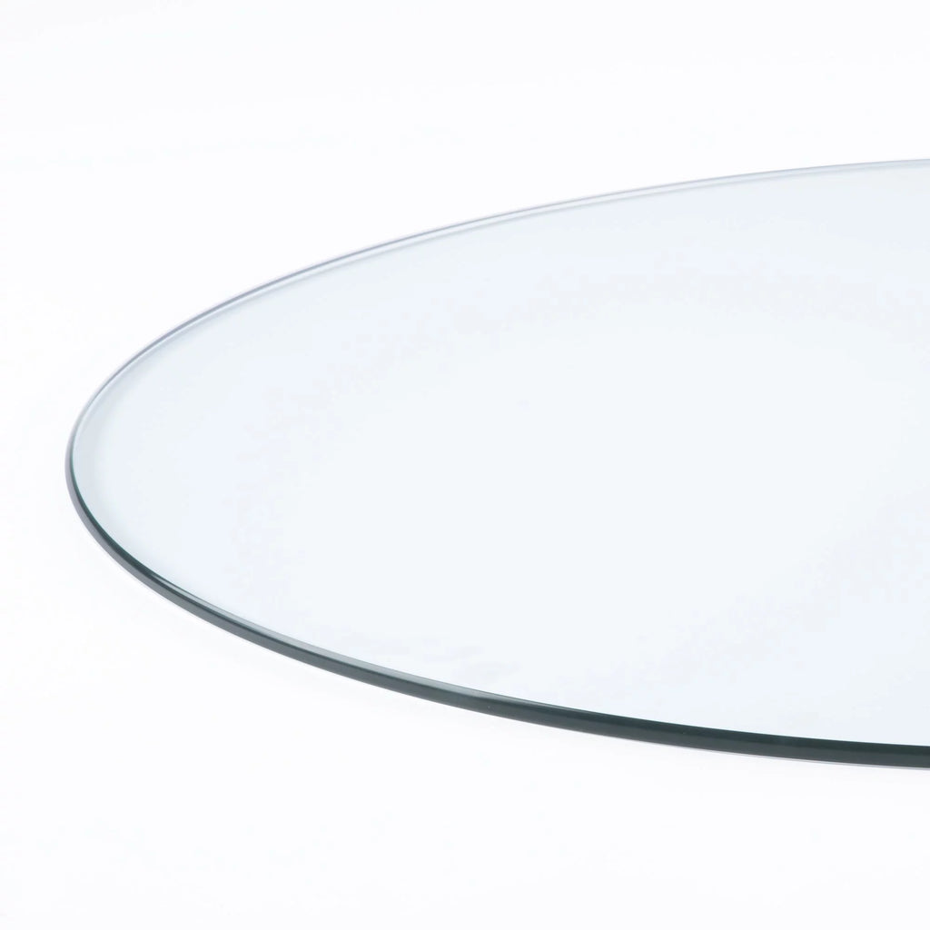 30" Round Clear Tempered Glass Table Top E4458