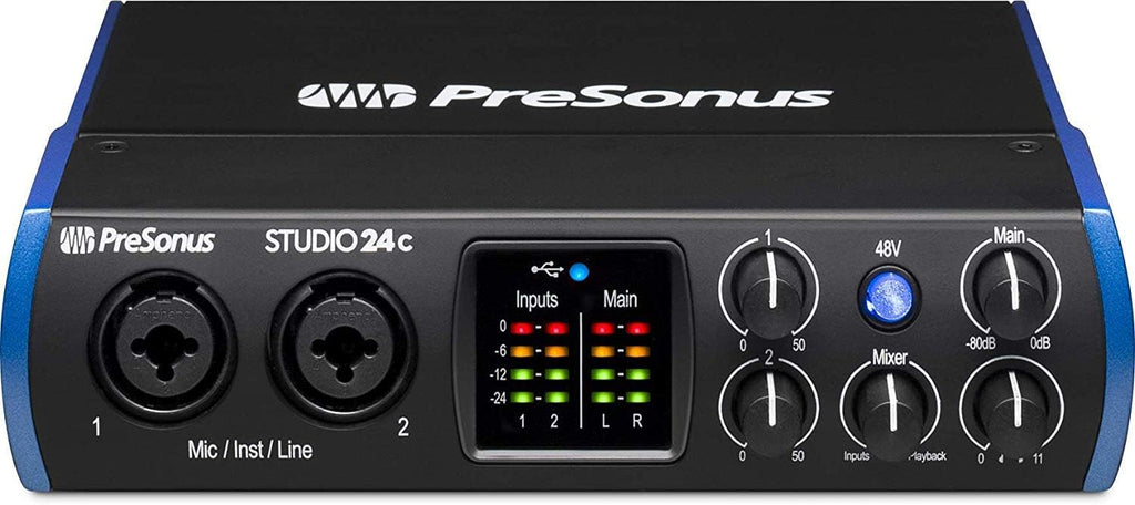 2x2 USB Type-C Audio/MIDI Interface with 2-Way Studio Monitors J2516