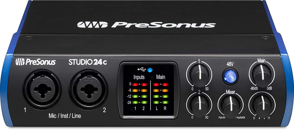 2x2 USB Type-C Audio/MIDI Interface with 2-Way Studio Monitors J2516