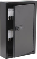 Steel Key Cabinet with Combination Lock, Holds 40 Keys, Black, Pack of 2 E1790
