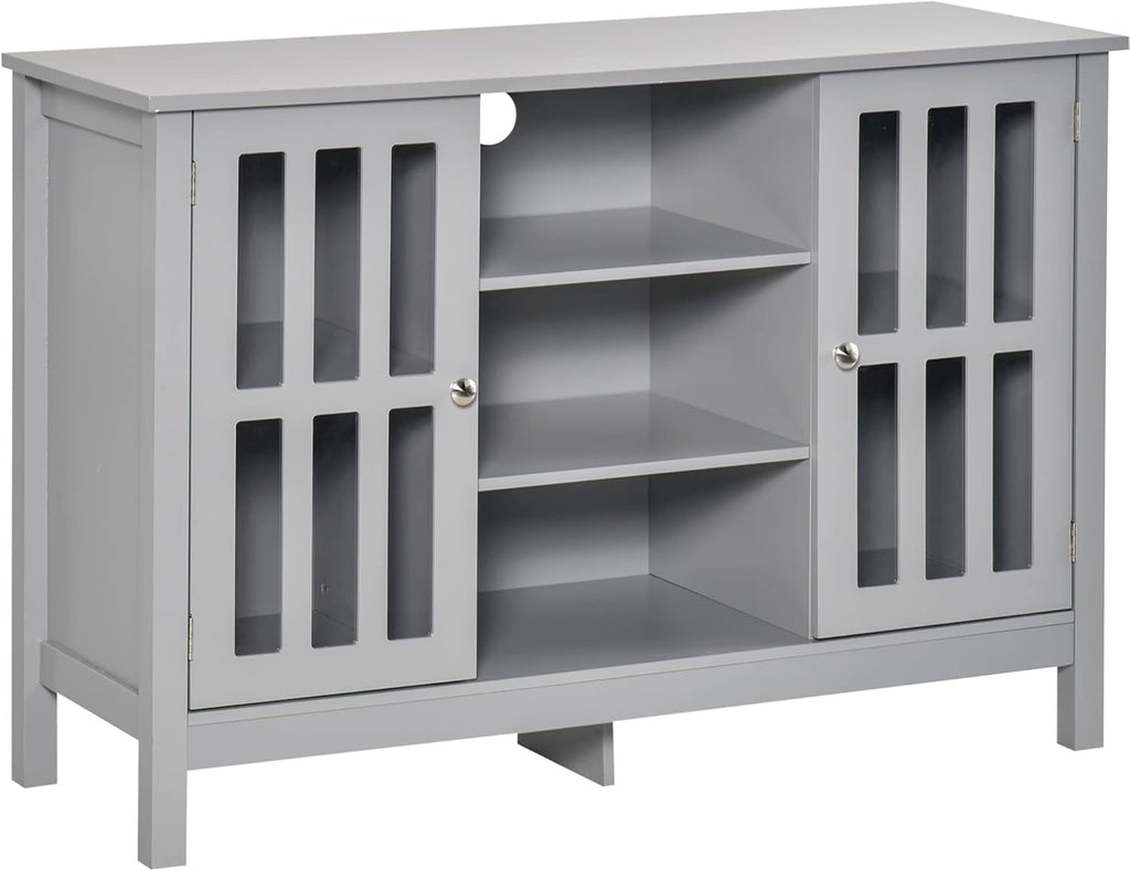 White Sideboard Storage Cabinet with 2 Doors R663992