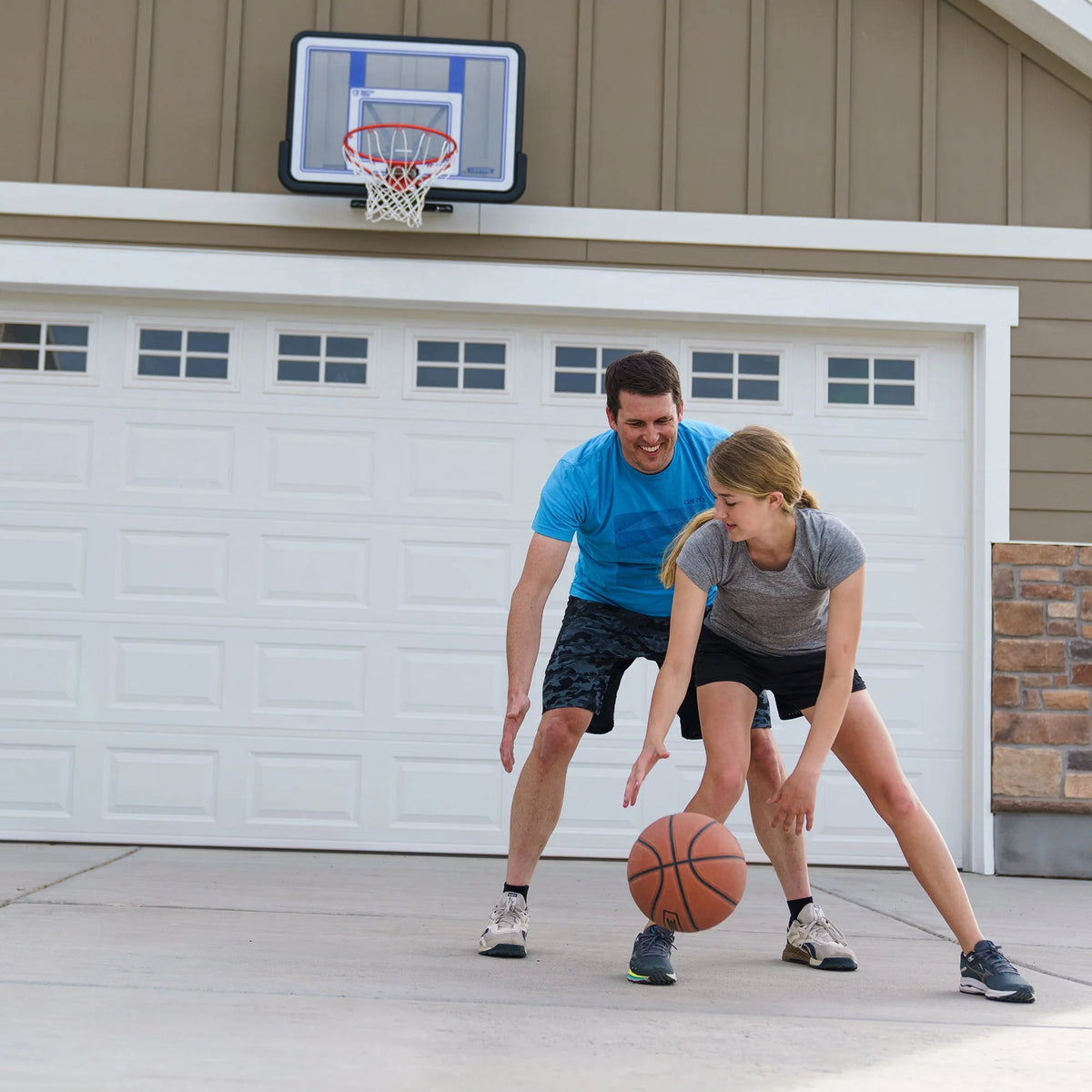 Basketball Backboard and Rim Combo 44 inch Polycarbonate J391