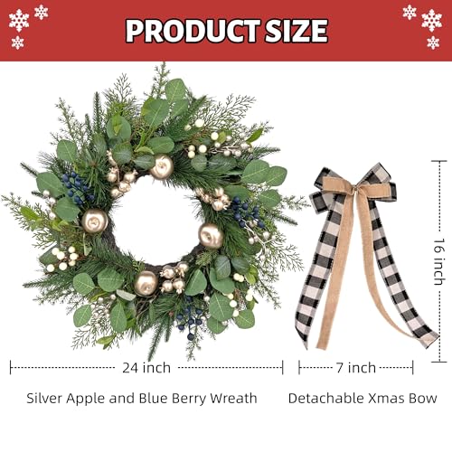 24 Inch Christmas Wreath with Storage Bag T1863