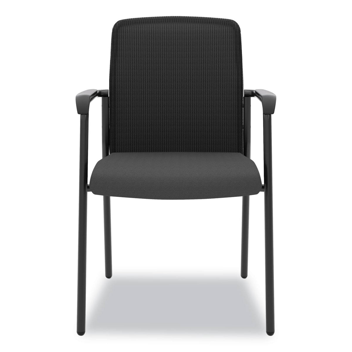 Black Mesh Back Multi-Purpose Chair with Arms C436