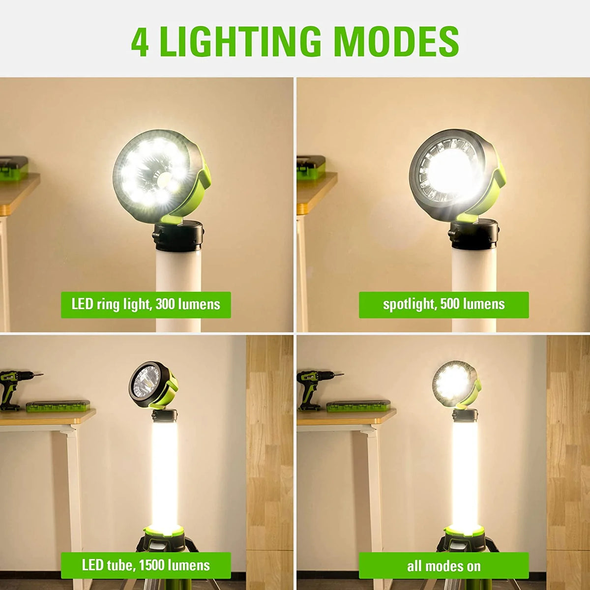 24V 2-in-1 LED Work Light with Battery and Charger K4271
