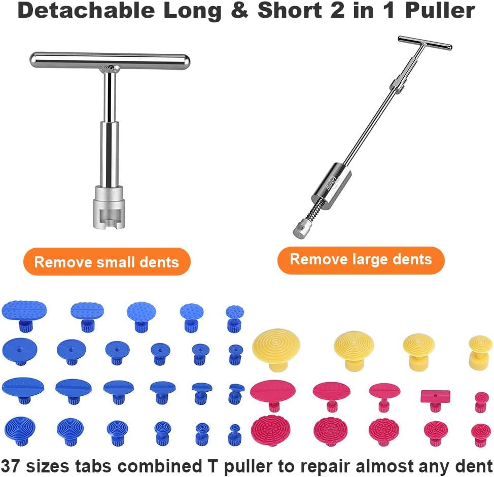 Paintless Dent Repair Kit with Bridge Dent Puller S958881
