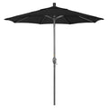 7.5 ft Aluminum Push Button Tilt Market Umbrella Black U3194