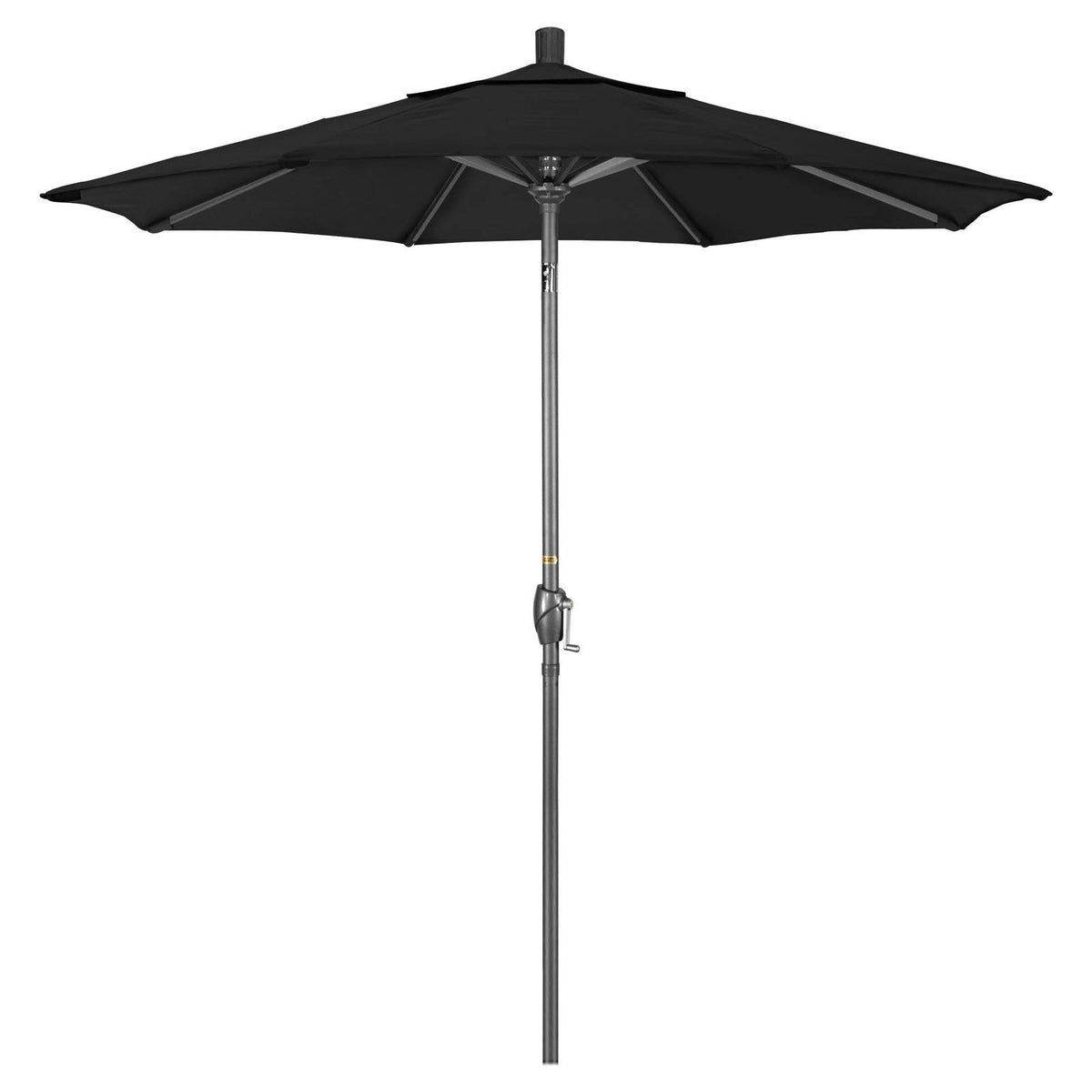 7.5 ft Aluminum Push Button Tilt Market Umbrella Black U3194
