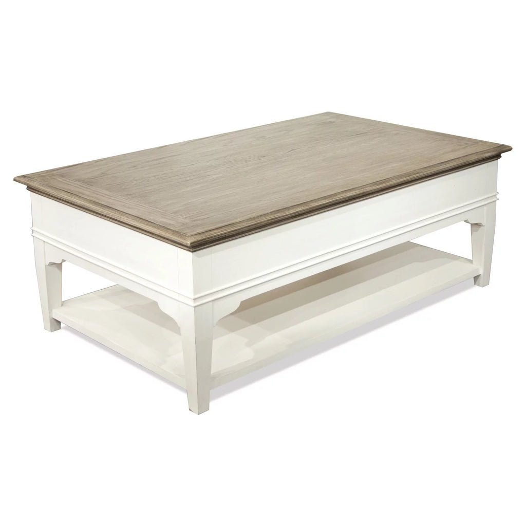 48" x 28" Multi-Color Wood Storage Coffee Table K7159