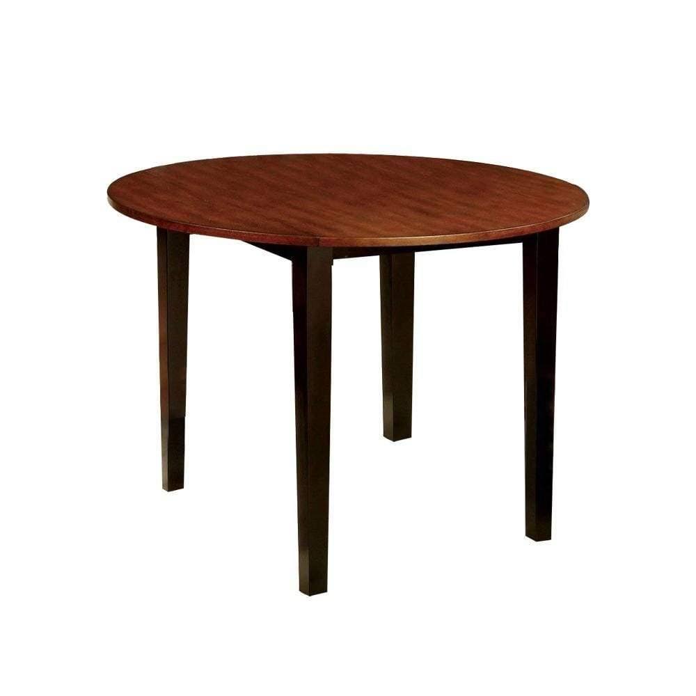 Black Cherry Drop Leaf Round Table V5463