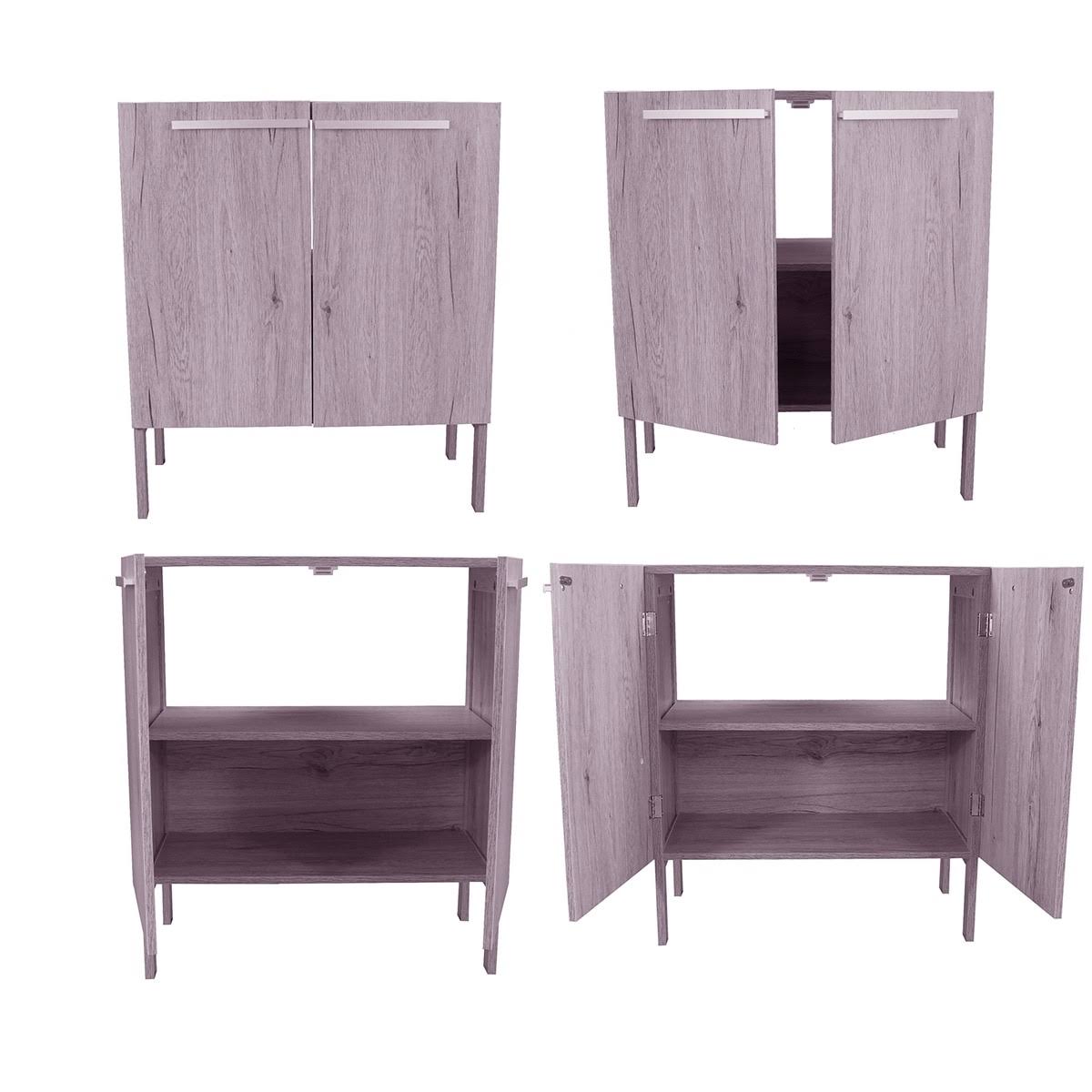 Oslo Gray Oak Under Sink Storage Cabinet G9803