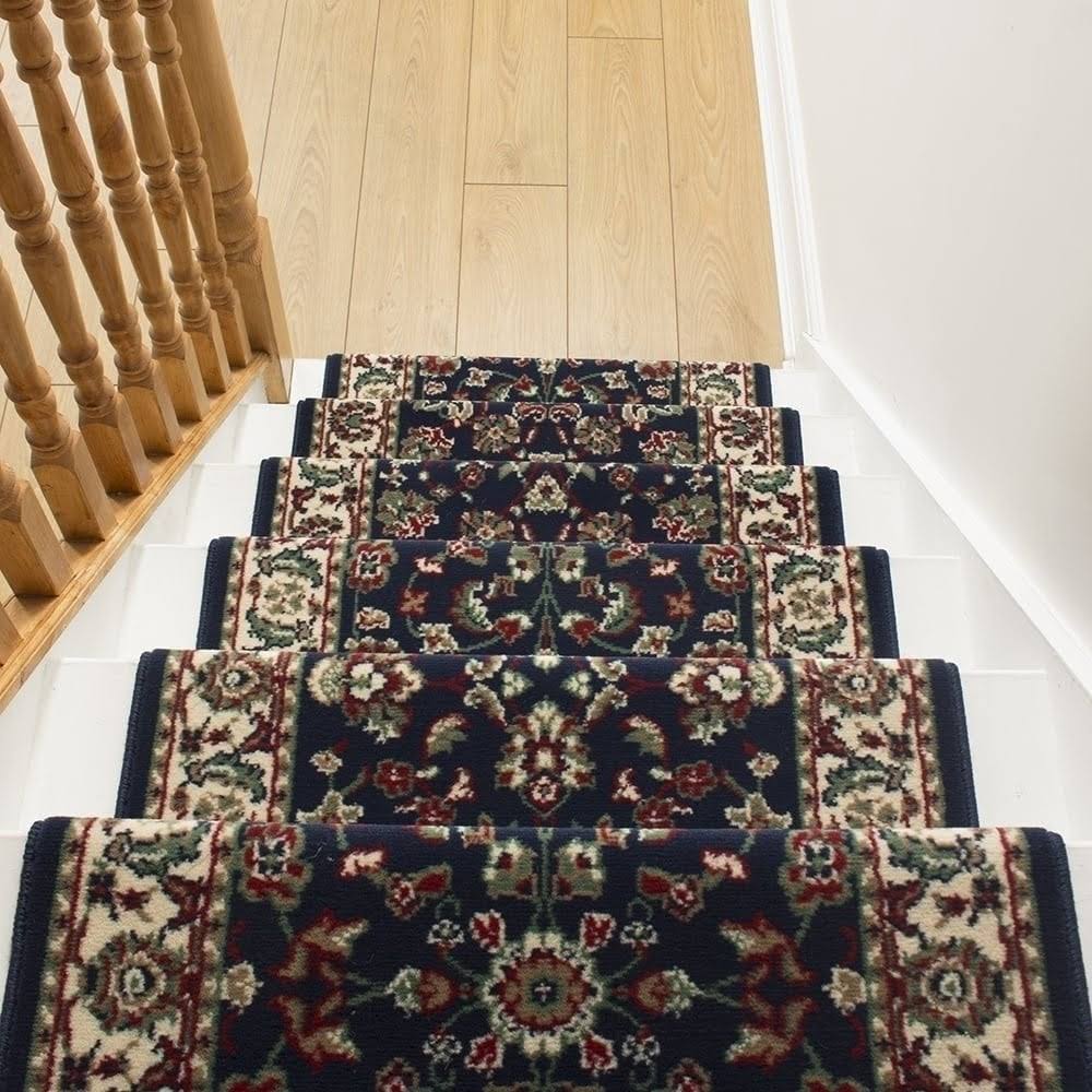 Persian Blue Stair Carpet Runner 4 foot N18996
