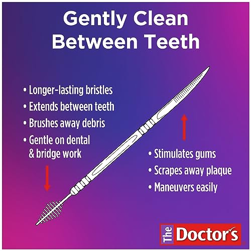 Interdental Brushes and Dental Pick 2-in-1, 275 Toothpicks, 4 Pack N444