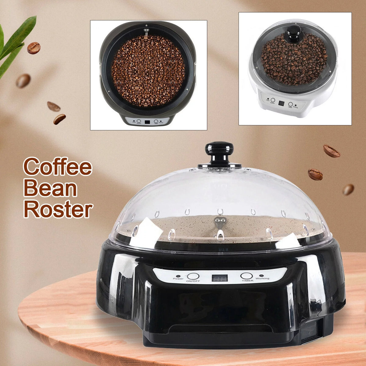 Black Electric Coffee Roaster Machine J987778