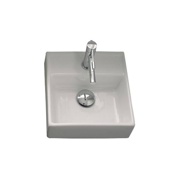 Wall Mount White Bathroom Sink J92848