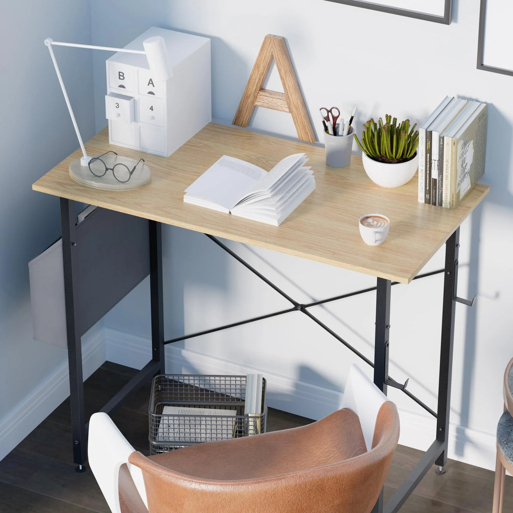 32 Inch Computer Desk with Storage Bag W9143