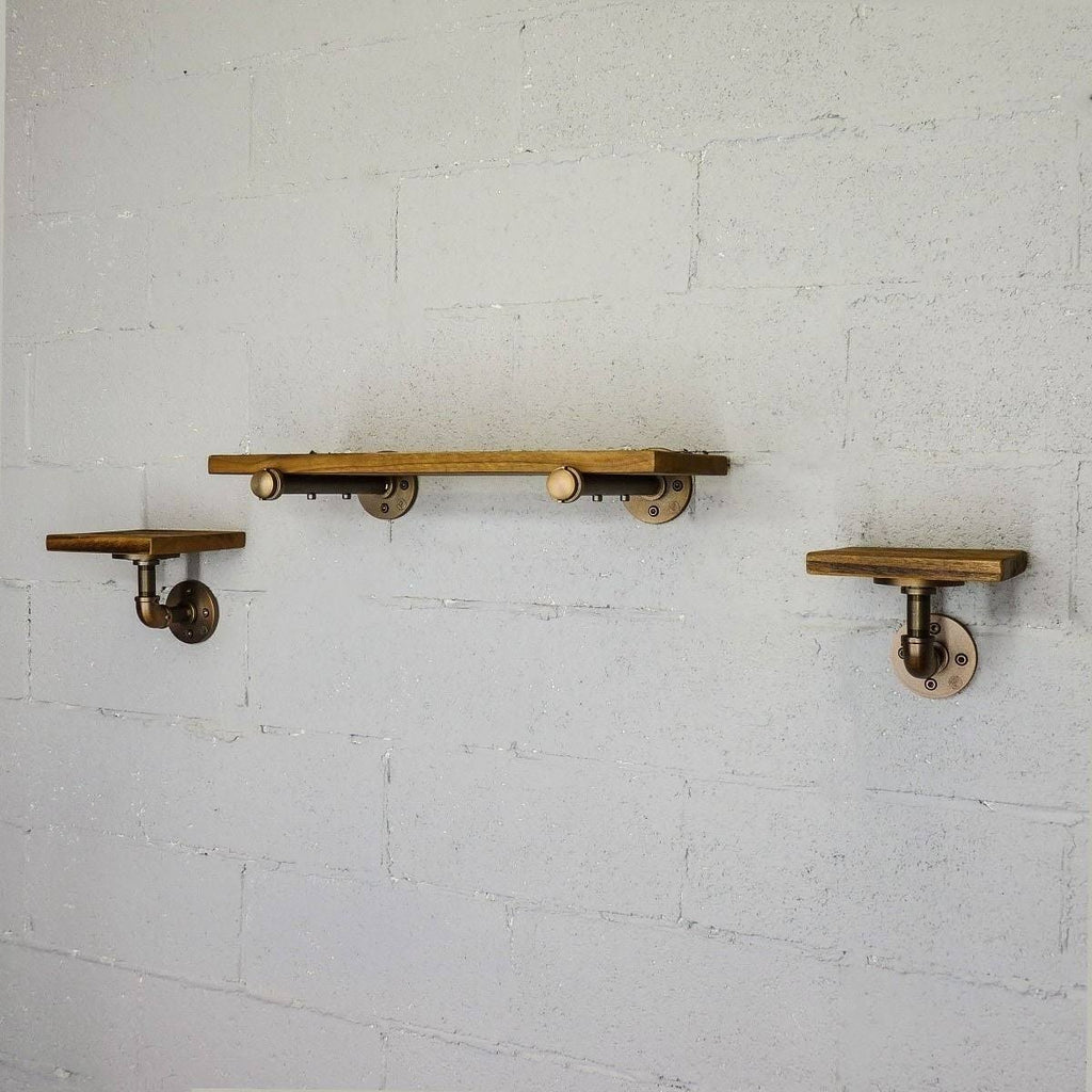Black Set of 3 Wall Shelf M8545