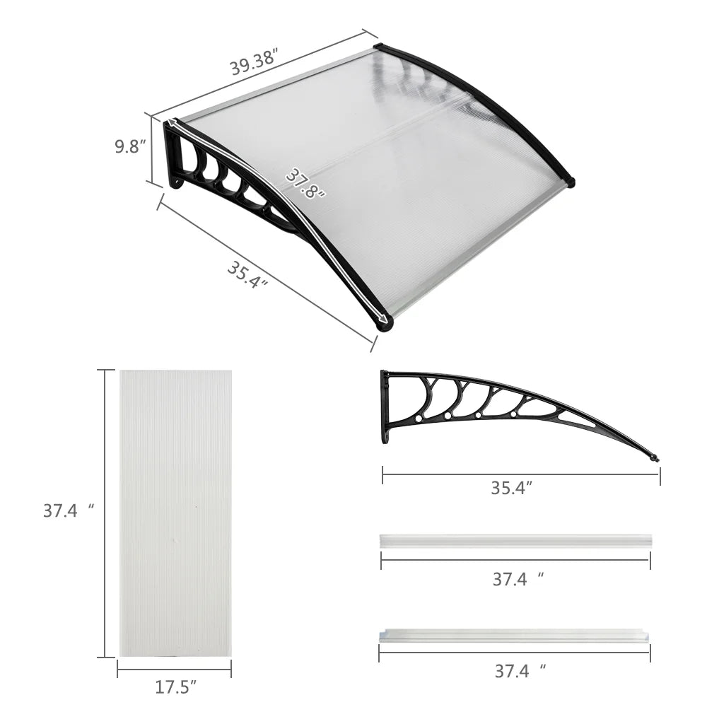 39" x 35.4" Window Door Awning Cover G2104