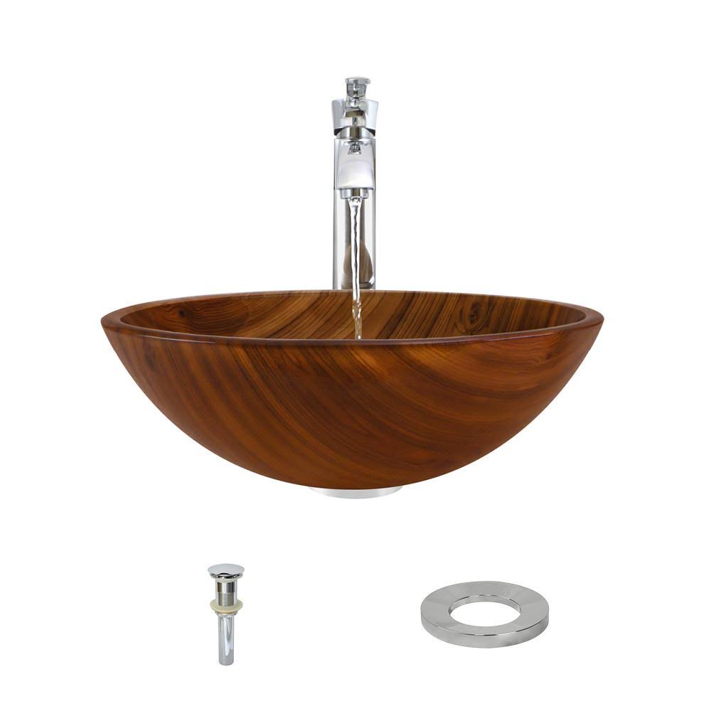 Chrome Vessel Faucet Ensemble N1193