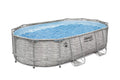 16 ft. x 10 ft. x 42 in. Oval Metal Frame Above Ground Pool Set S793