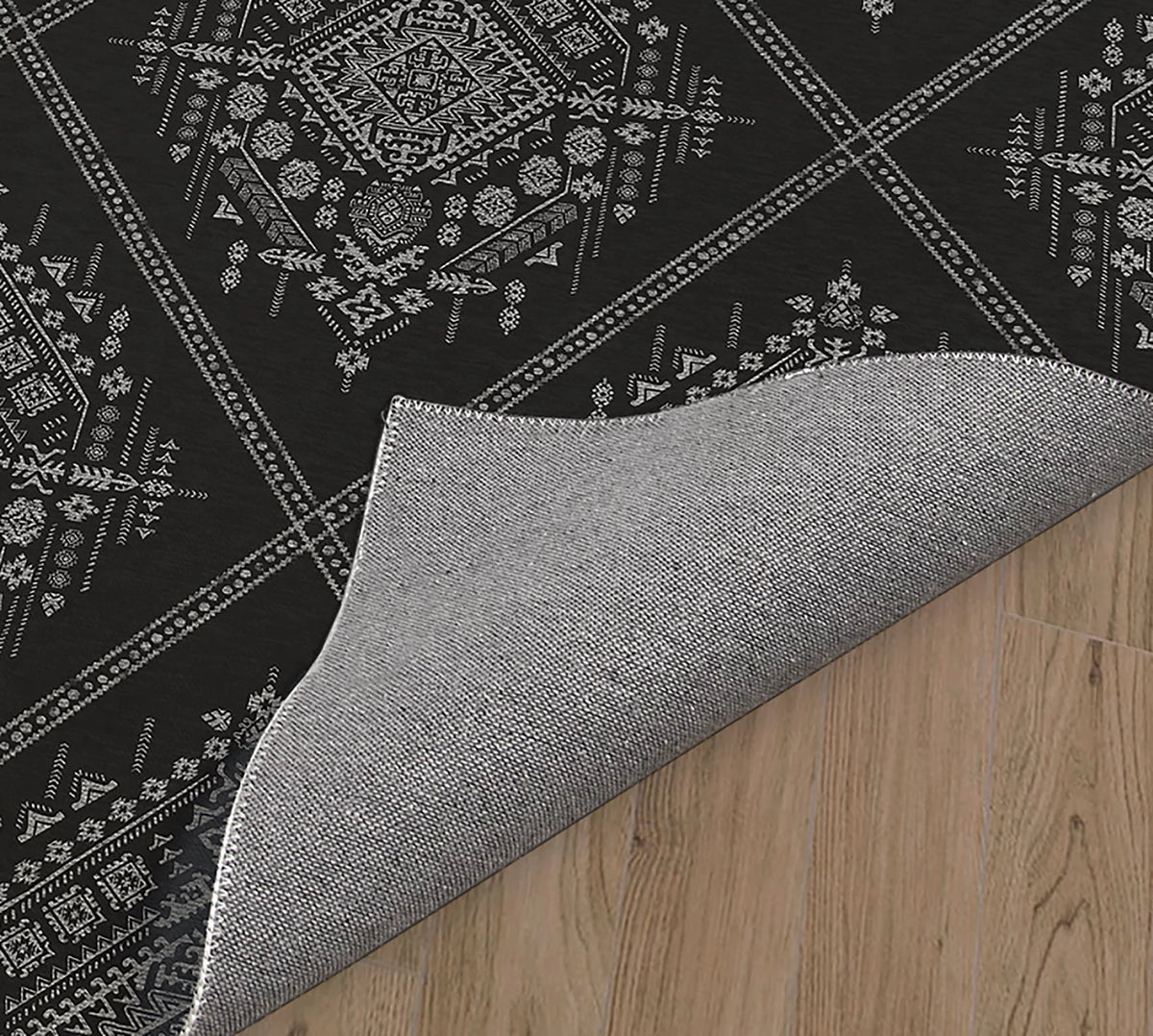 Charcoal Area Rug Q4126