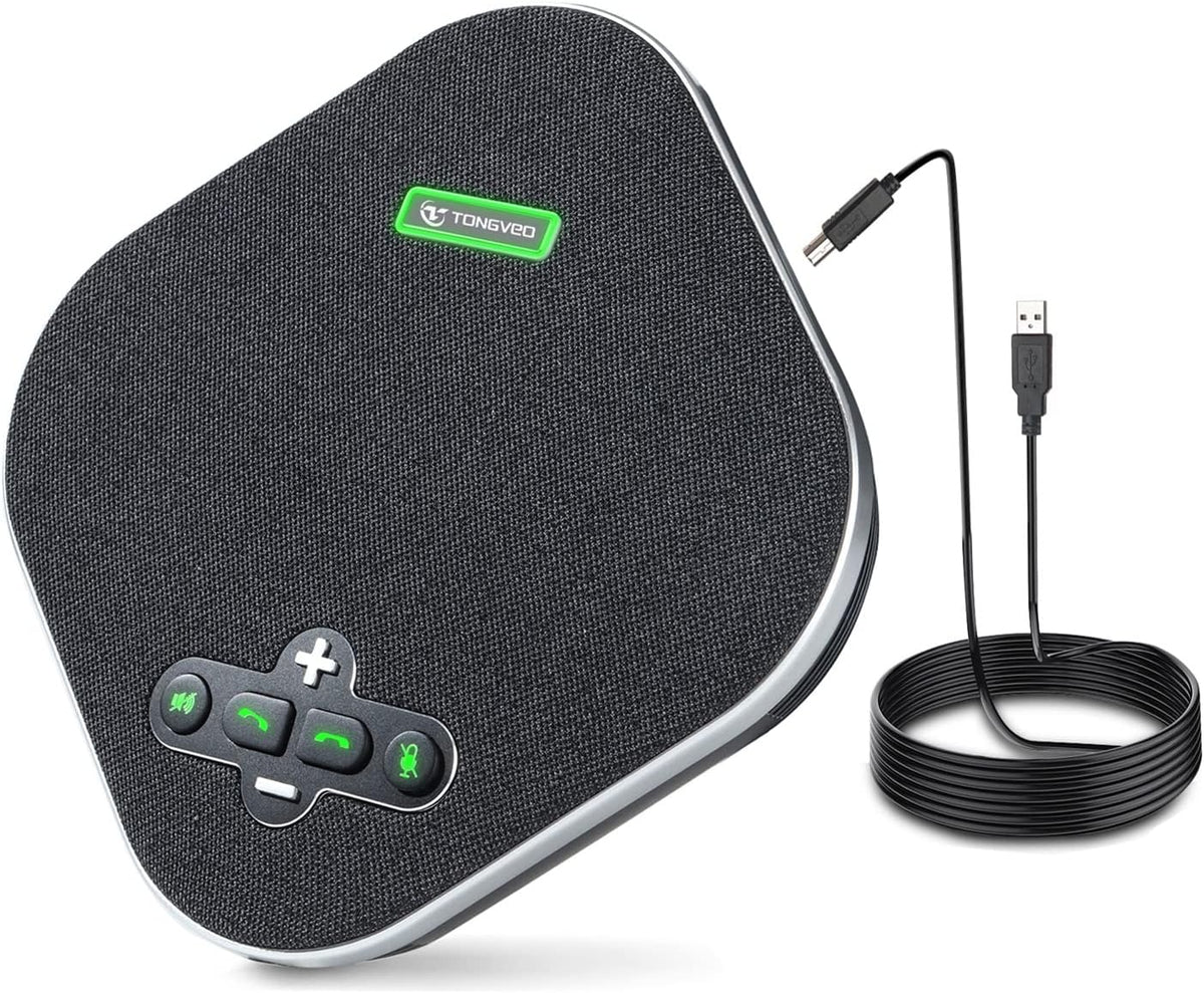 USB Speakerphone Conference Microphone with 4 AI Microphones Noise Cancellation T269