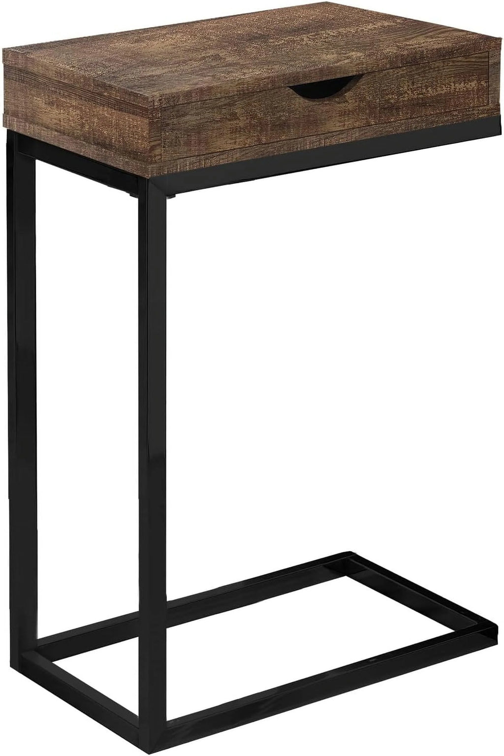 Brown Wood-Look Drawer Accent Table A1601