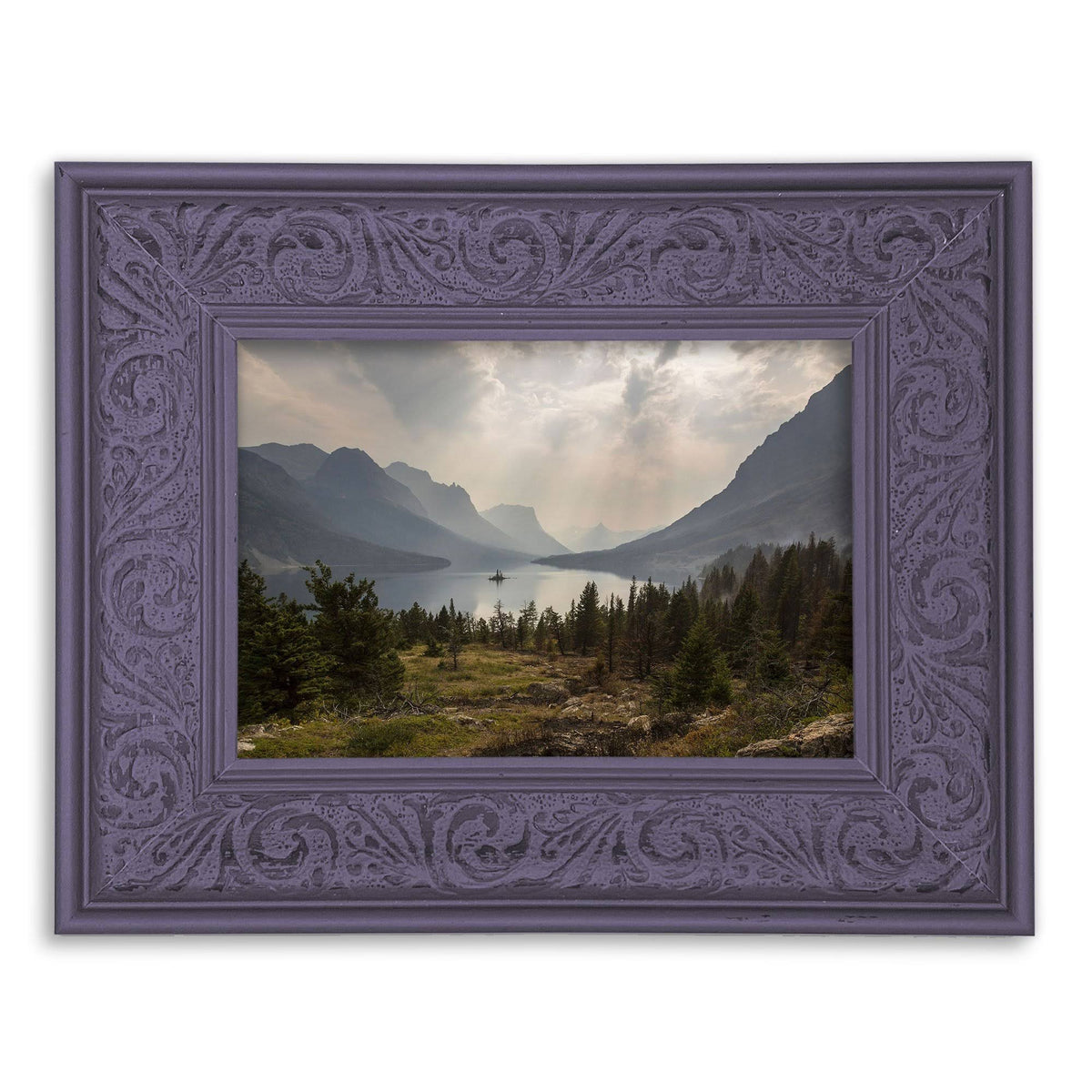 Dusty Lilac Embossed Frame E615850